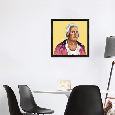 George Washington by Amit Shimoni - Floater Frame Print on Canvas