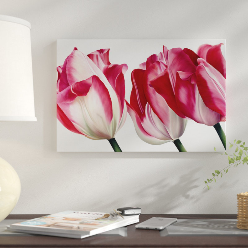« floriade v », impression sur toile, H 12 po x l 18 po x P 1,5 po, Toile tendue, Pas de tapis