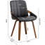 Chaise rembourrée en similicuir Kelham -525314974