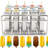 Oukaning 10Pcs Stainless Steel Ice Cream Stick Popsicle Mold 