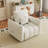 Modern Teddy Fabric Sofa Upholstered With Pillow - Perfect For Living Room, Office, And Bedroom --1250909635