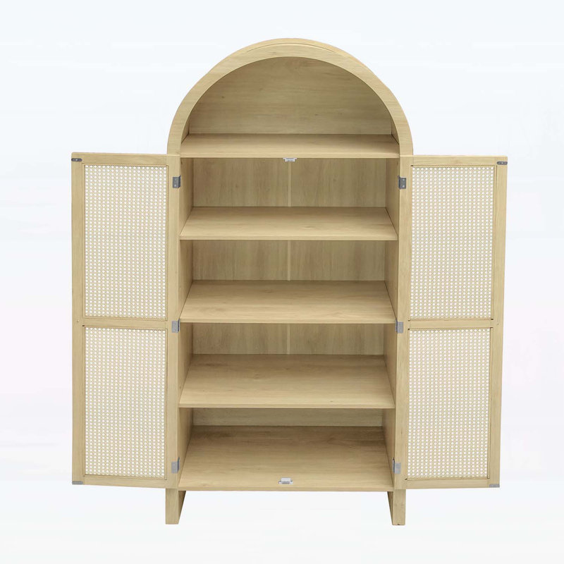70.28" Tall Arched Kitchen Pantry