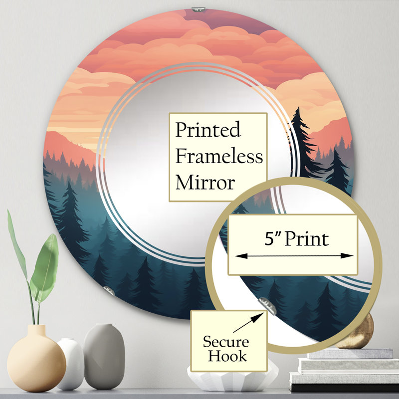 Miroir mural Zurina, 24 po x 24 po