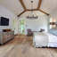 Farmhouse 8-Light Black Wagon Wheel Chandelier With E12 Base