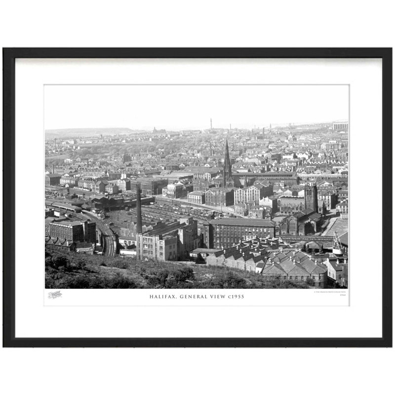 Halifax, General View C1955 - Single Picture Frame Print, 60cm H x 80cm W x 2.3cm D