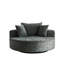 Fauteuil pivotant à 360 degrés Fluffy Chenille