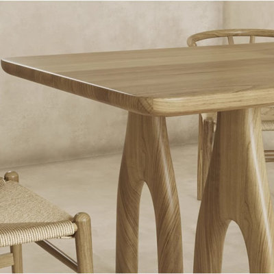 Ensemble de table de salle à manger japonais en bois massif