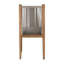 Pacifica Outdoor Teak Dining Side Chair with Sunbrella Cushion