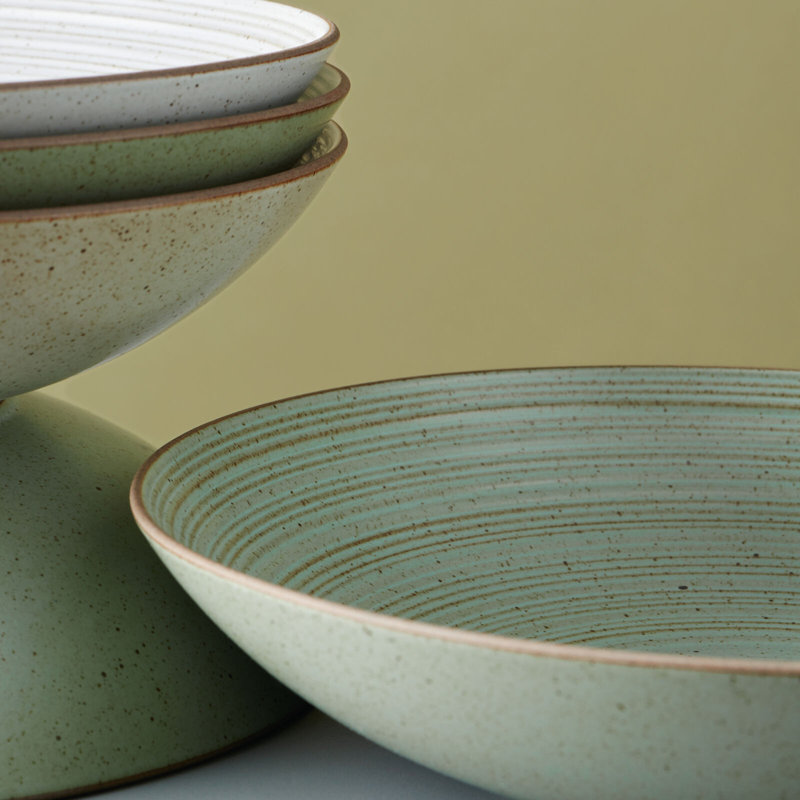 Nature Stoneware Salad/Dessert Plate, Green