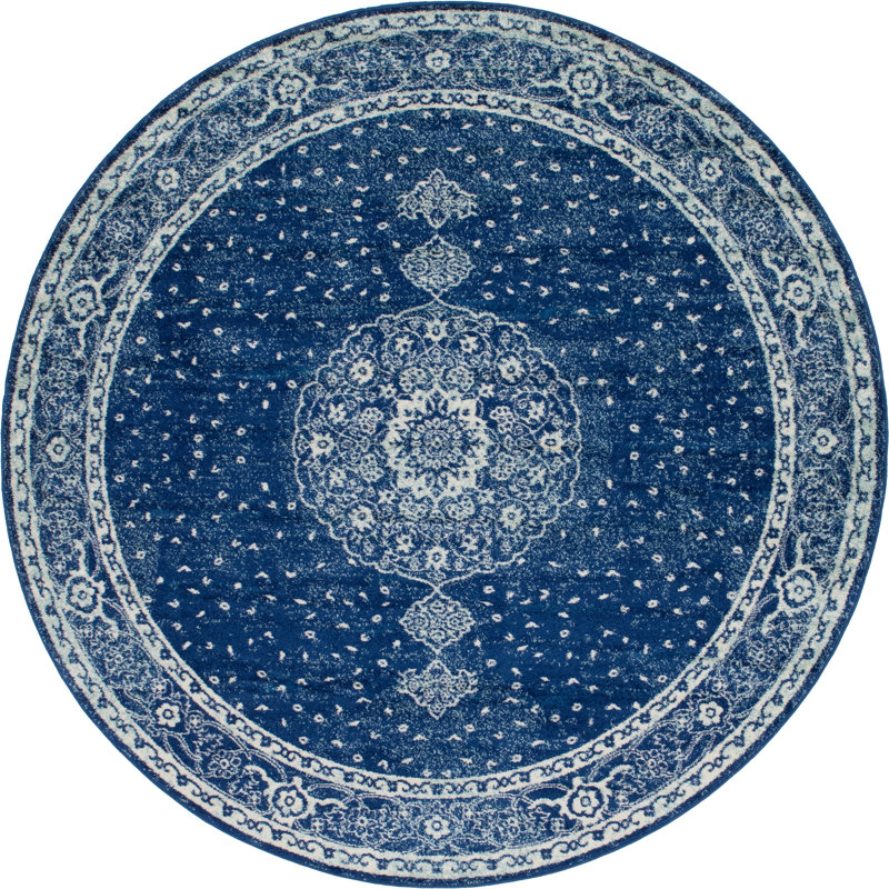 Rizo Oriental Indoor Rug, Round 7'10"