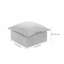 31.8cm Wide Square Solid Colour Ottoman-1964077016