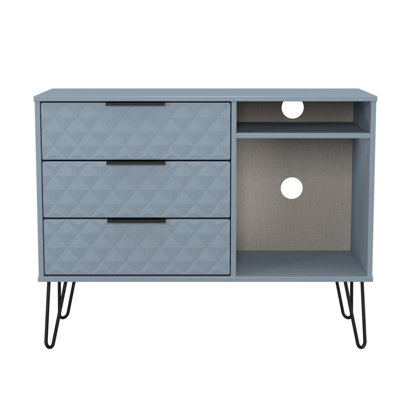 Tarkio 3 Drawer TV Unit, Blue