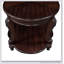 Table d'appoint ronde 22 po, table d'appoint en bois massif avec tablette-1783531756
