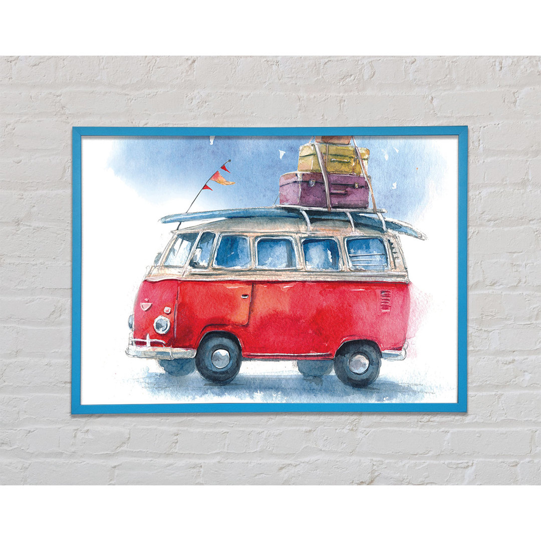 Gerahmtes Leinwandbild Delightful Camper Framed Print