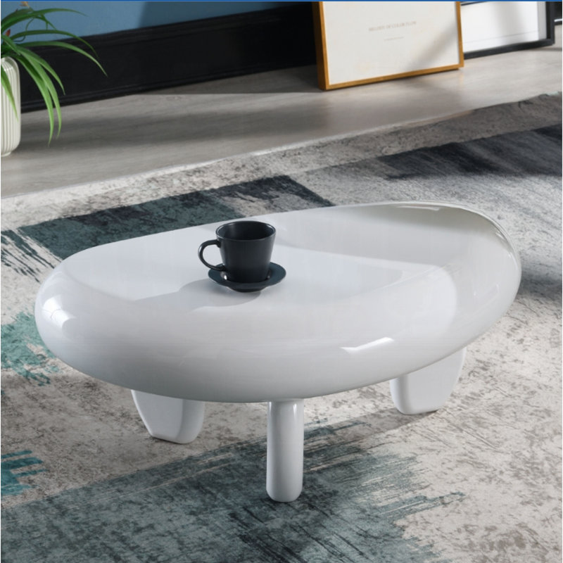 Wylie White High Gloss End Table
