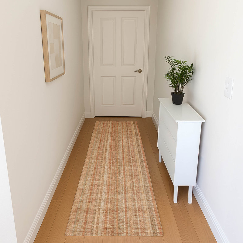 Premium Machine Washable Baford AMF1655 Stripes Rug, Runner 2'3" x 7'6"