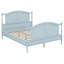 Base de lit en bois de style campagnard avec tête et pied de lit arqués et support à lattes-1141526352-1141526353