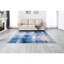 Tapis bleu super doux à motif abstrait lavable à la machine-664116876