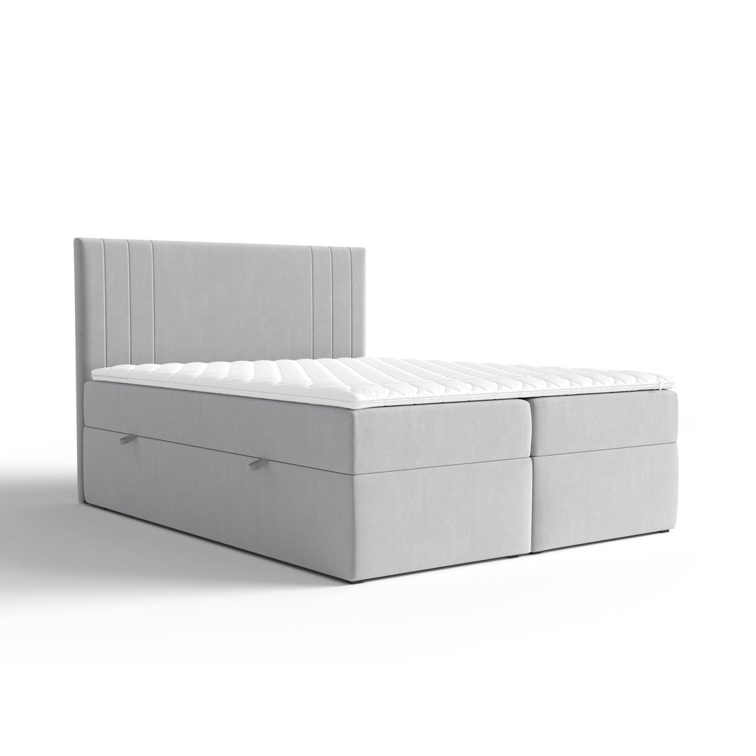 Boxspringbett mit Topper und Bettkasten