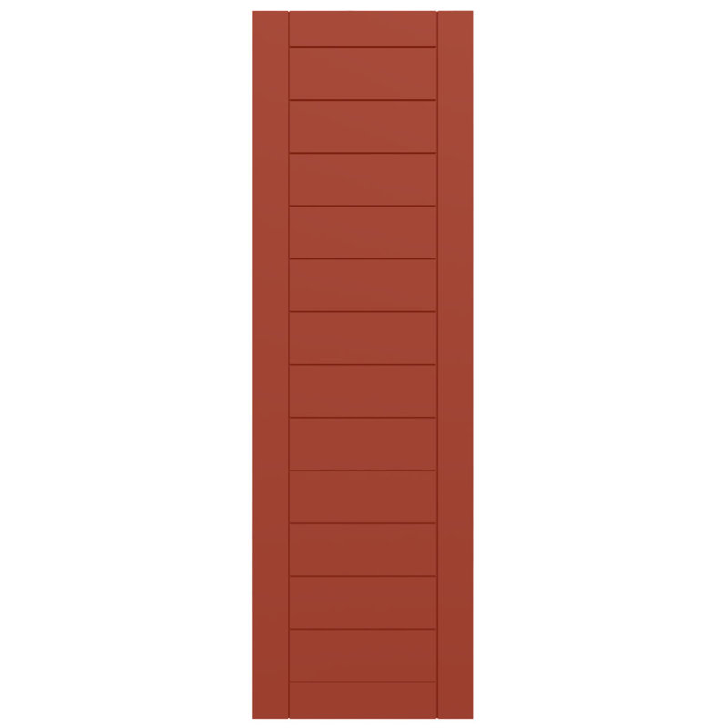 Volets à panneau plat, 12", 80", Feuilles colorées