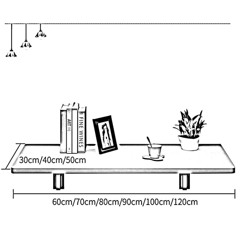 Floating Desk, 40cm H x 100cm W x 50cm D