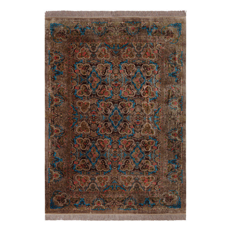 Modern Classic One-of-a-Kind 4'2" X 6'5" Hand Knotted Area Rug