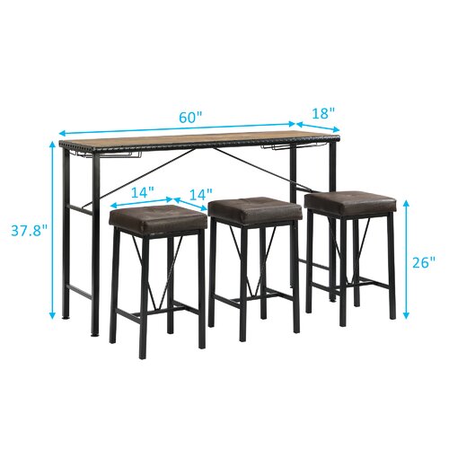 Trent Austin Design® Malcom 4 - Piece Dining Set & Reviews | Wayfair