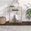 Adamsville 55.9cm Glass Top Console Table-1079312190