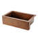 33" Hammered Antique Copper Apron Front Single Basin Kitchen Sink
