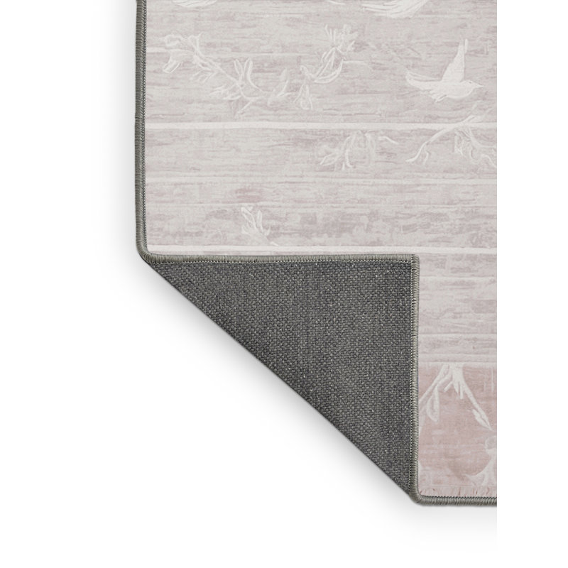 Tapis gris soyeux et moelleux, Rectangle 7 pi x 9 pi