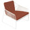 Chaise de patio avec coussins Sandur