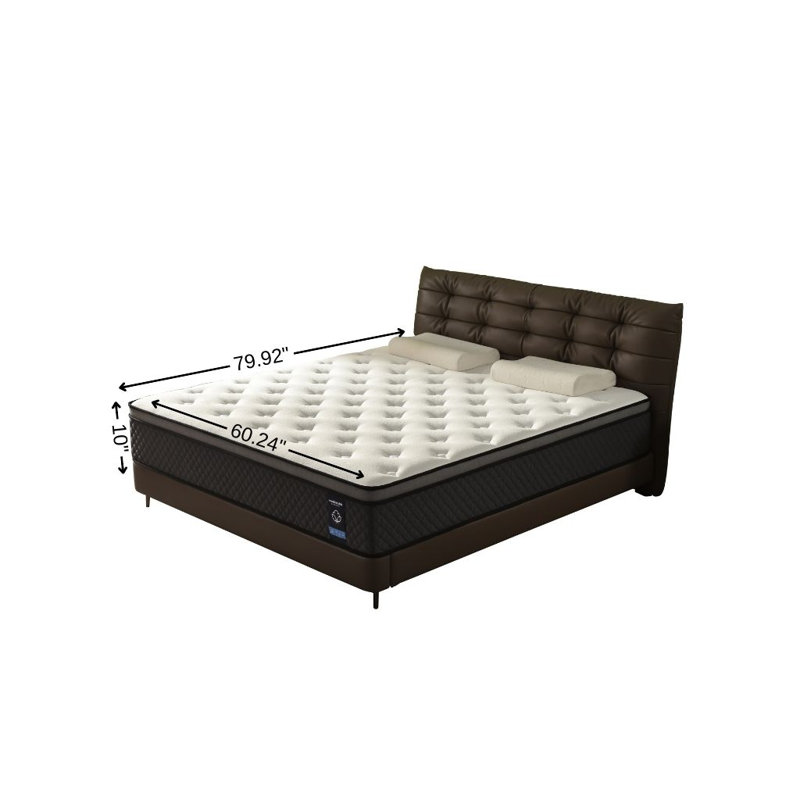 Grand matelas hybride en mousse 10 po