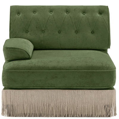 Canapé en velours LSF - vert