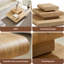 Table basse 3 pièces modulaire empilable - aspect bois naturel, devant en table de bout en bois aggloméré Mordern, table basse carrée de 39,37 pouces