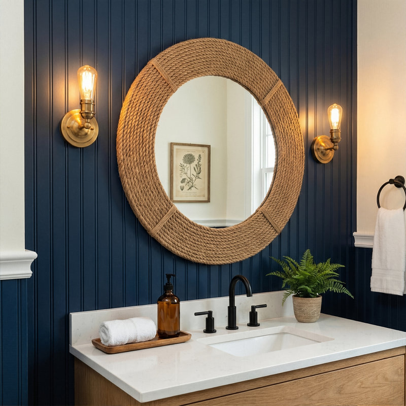 Miroir mural 24 po Breeza Coastal Hemp
