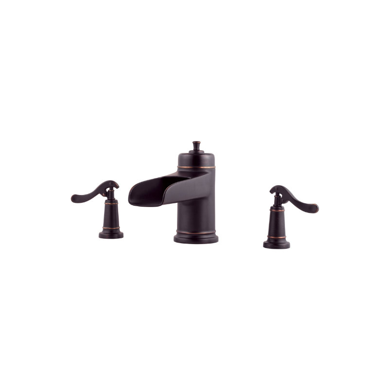 Ashfield Deck Mounted Roman Tub Faucet Trim, Tuscan Bronze