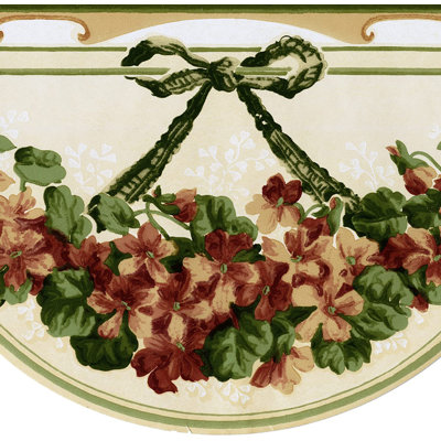 Bordure de papier peint festonné L 15 pi x l 8 po Leming Garland