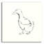 «Line Duck I» par Chris Paschke - peinture sans cadre-1589839440