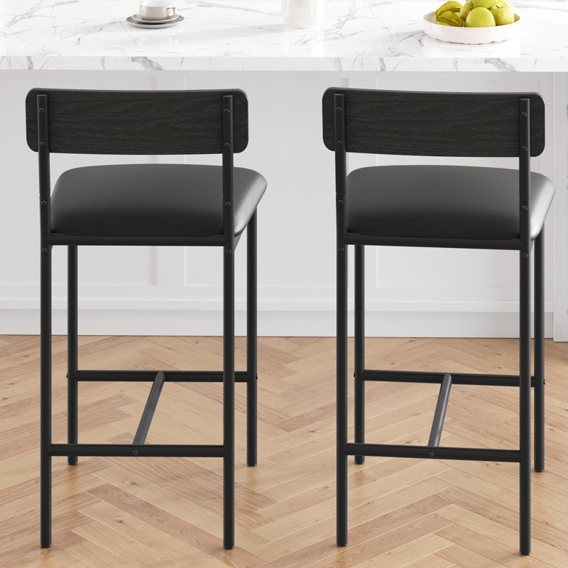Yasemen Counter Stool with Metal Frame