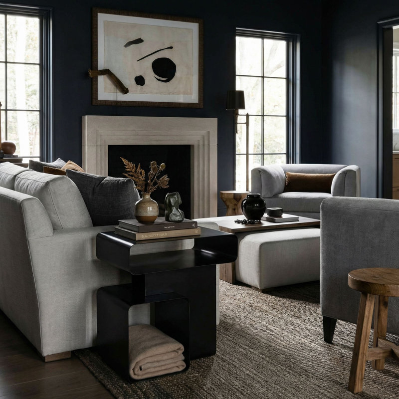 Danville End Table, Matte Black