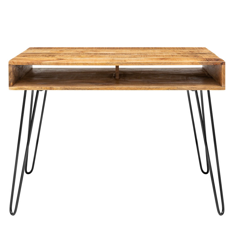 Theodora Solid Wood Writing Desk, Natural