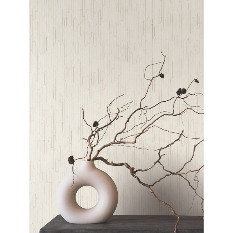 Rouleau de papier peint L 30 pi x l 26 po Calliope, Perle Trax