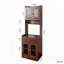 Armoire de rangement Farmhouse avec support pour micro-ondes