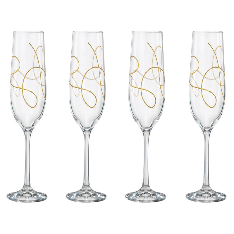 Flûte en verre Cacox, Or
