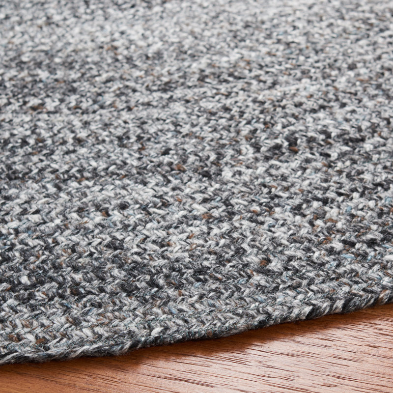 Round Alphea Solid Colour Hand Woven Area Rug, Round 183cm