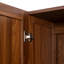 Armoire haute et armoire de cuisine avec 2 portes et 3 cloisons pour séparer 4 espaces de rangement