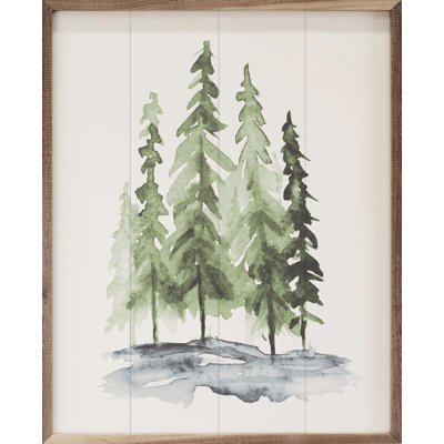 Watercolor Pines