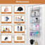 Metal Wall Organizer with Wall Baskets