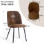 Tufted Velvet/Suede Upholstered Armless Dining Chair with Adjustable Feet-875275245