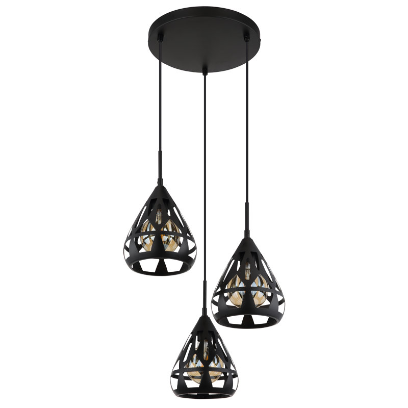 3 - Light Matte Black Pendant
